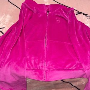 Victoria’s Secret hooded crop top sweater. Size M.
